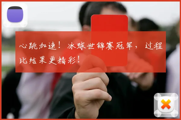 心跳加速！冰球世锦赛冠军，过程比结果更精彩！
